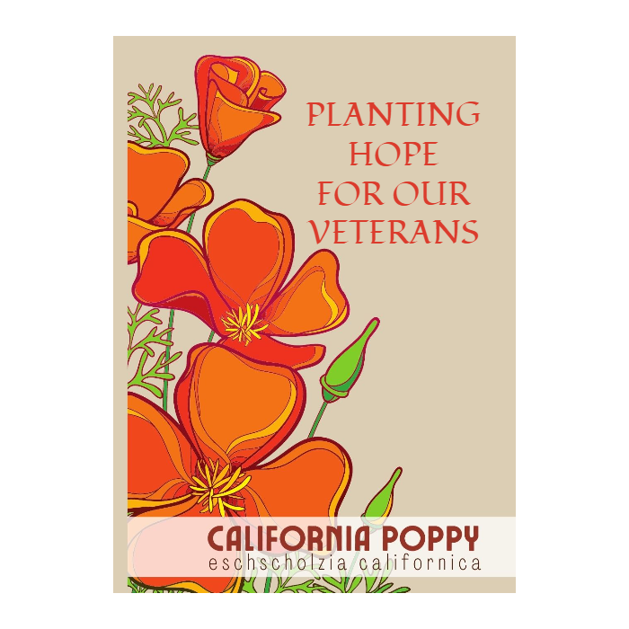 Bold California Poppy Seed Packet