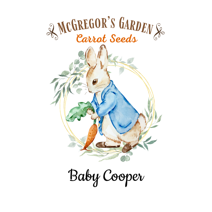 Peter Rabbit Baby Shower or Birth Announcement
