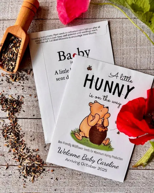 Classic Winnie the Pooh Baby Shower or Birth Announcement