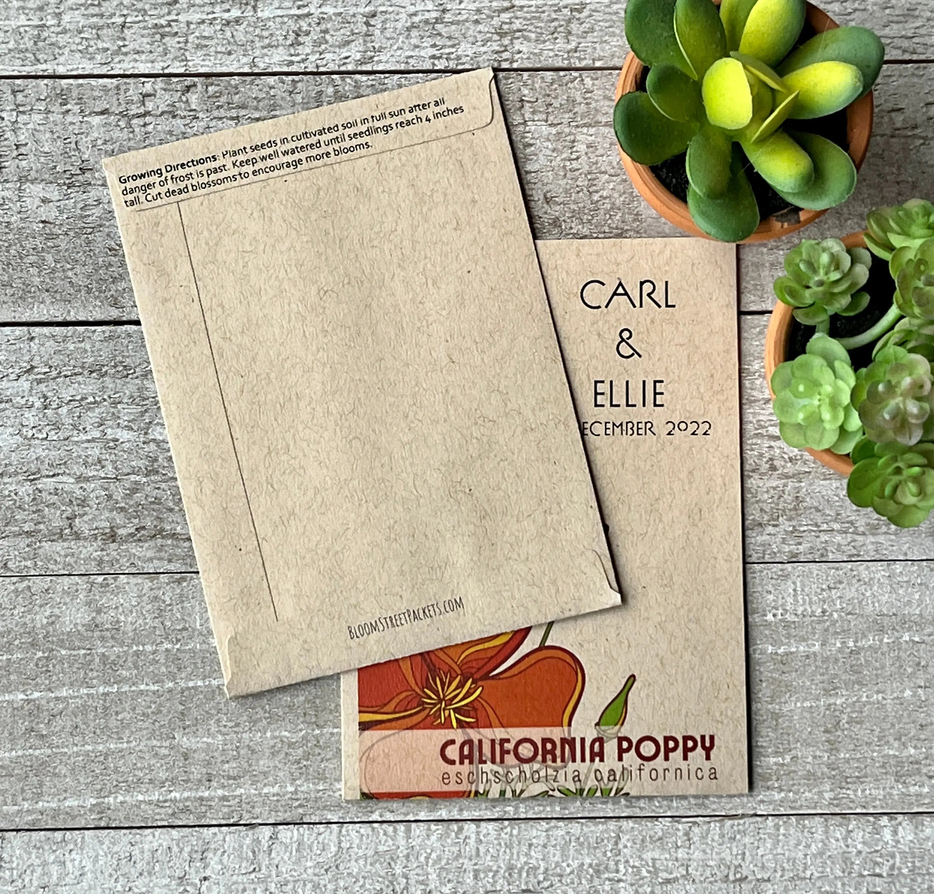 california poppy seed planting instructions Bold California Poppy Seed Packet