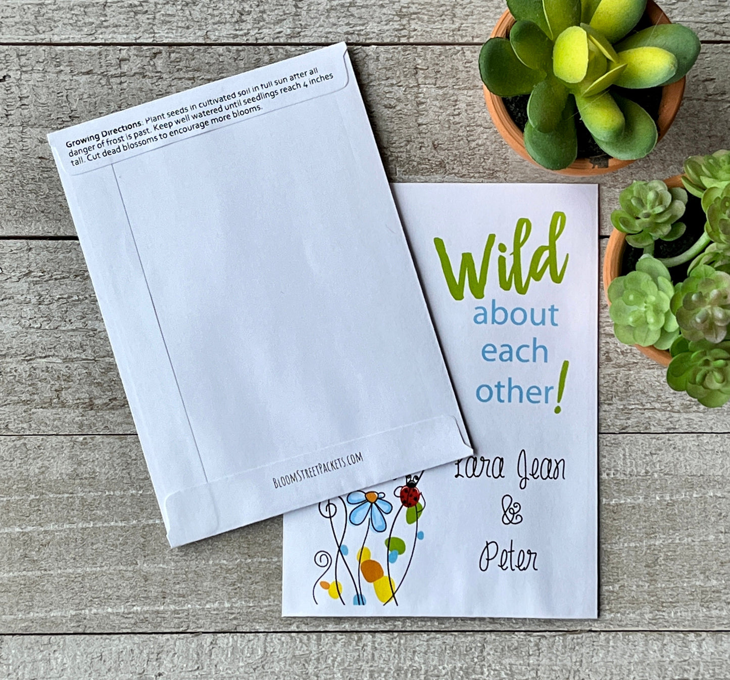 Wild About You Wildflower Seed Favor