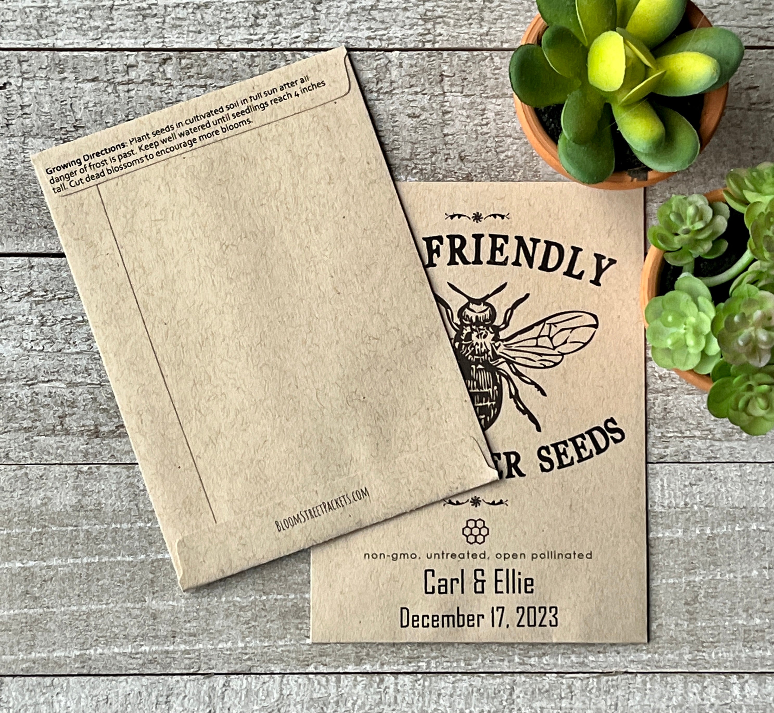free wildflower seeds for bees Bee-Friendly Wildflower Seed Favor