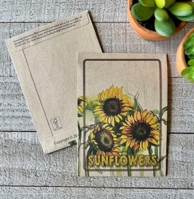 sunflower seeds to plant for sale Wedding Seed Favor with Sunflowers Earth Friendly – Bloom Street Packets
