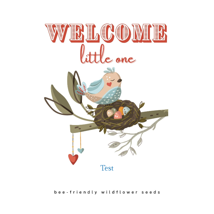 Welcome Little One Baby Seed Favor