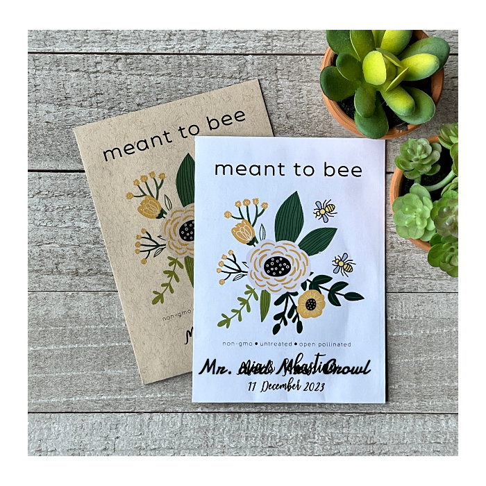 Meant To Bee Wildflower Seed Packet