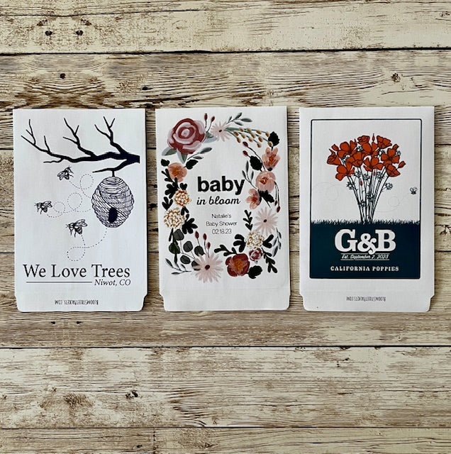 custom printed flower seed packets Custom Seed Packets – Design Your Own Eco-Friendly Favor – Bloom Street Packets