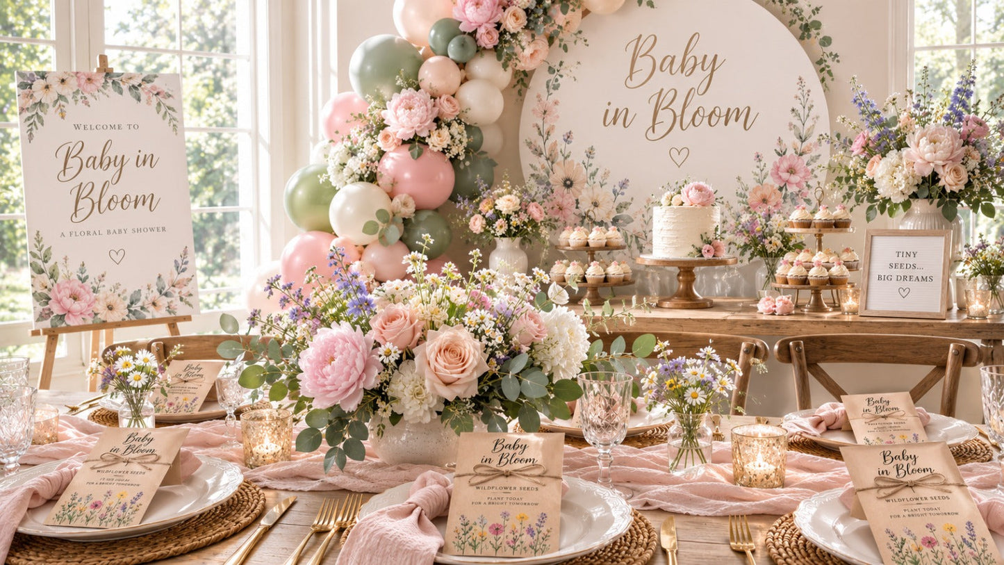 Baby in Bloom Theme Ideas for the Perfect Floral Baby Shower