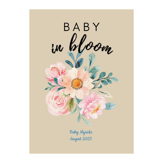 Baby In Bloom Sweet Watercolor Seed Favor