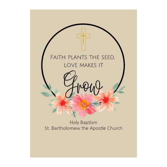 First Holy Communion Wildflower Seed Favor