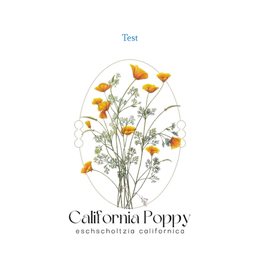 Romantic California Poppy Seed Packet