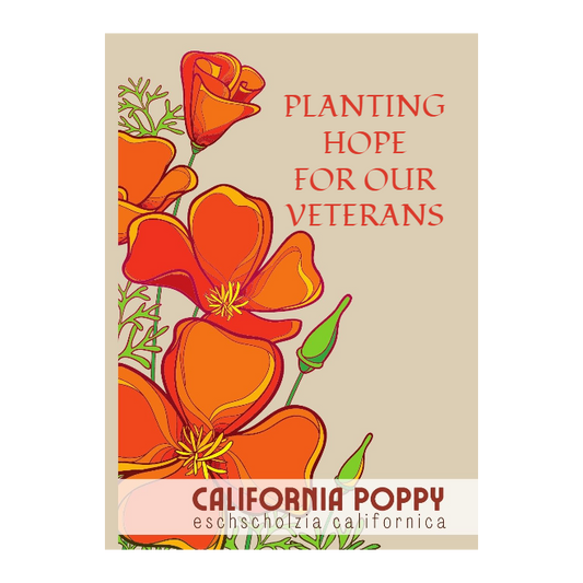 Bold California Poppy Seed Packet