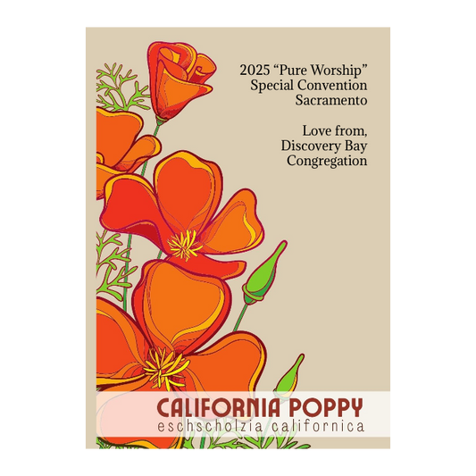 Bold California Poppy Seed Packet