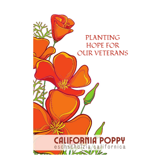 Bold California Poppy Seed Packet