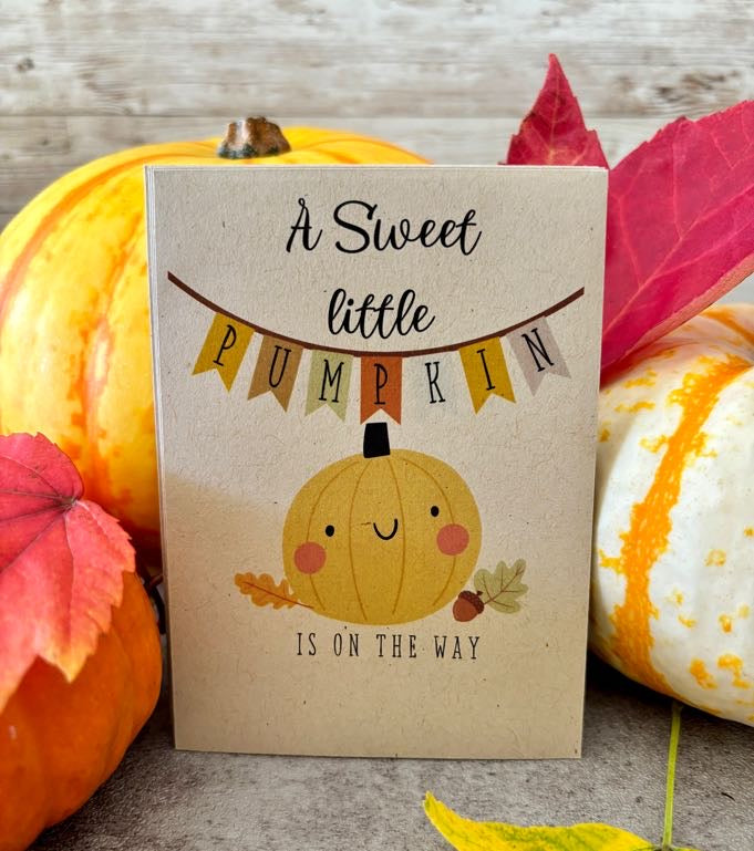 Sweet Little Pumpkin Cute Baby Shower Favor