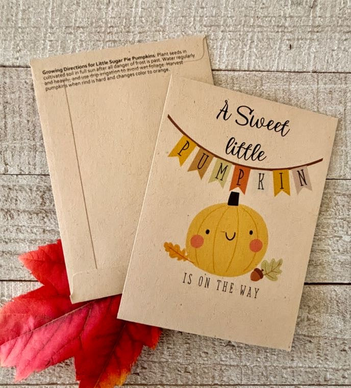 Sweet Little Pumpkin Cute Baby Shower Favor