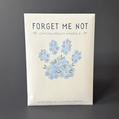 Forget-Me-Not - Paw Print Seed Packets