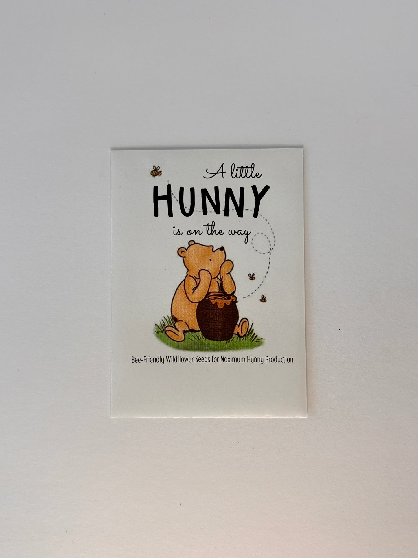 Classic Winnie the Pooh Baby Shower or Birth Announcement