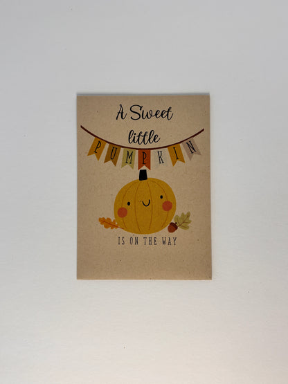 Sweet Little Pumpkin Cute Baby Shower Favor
