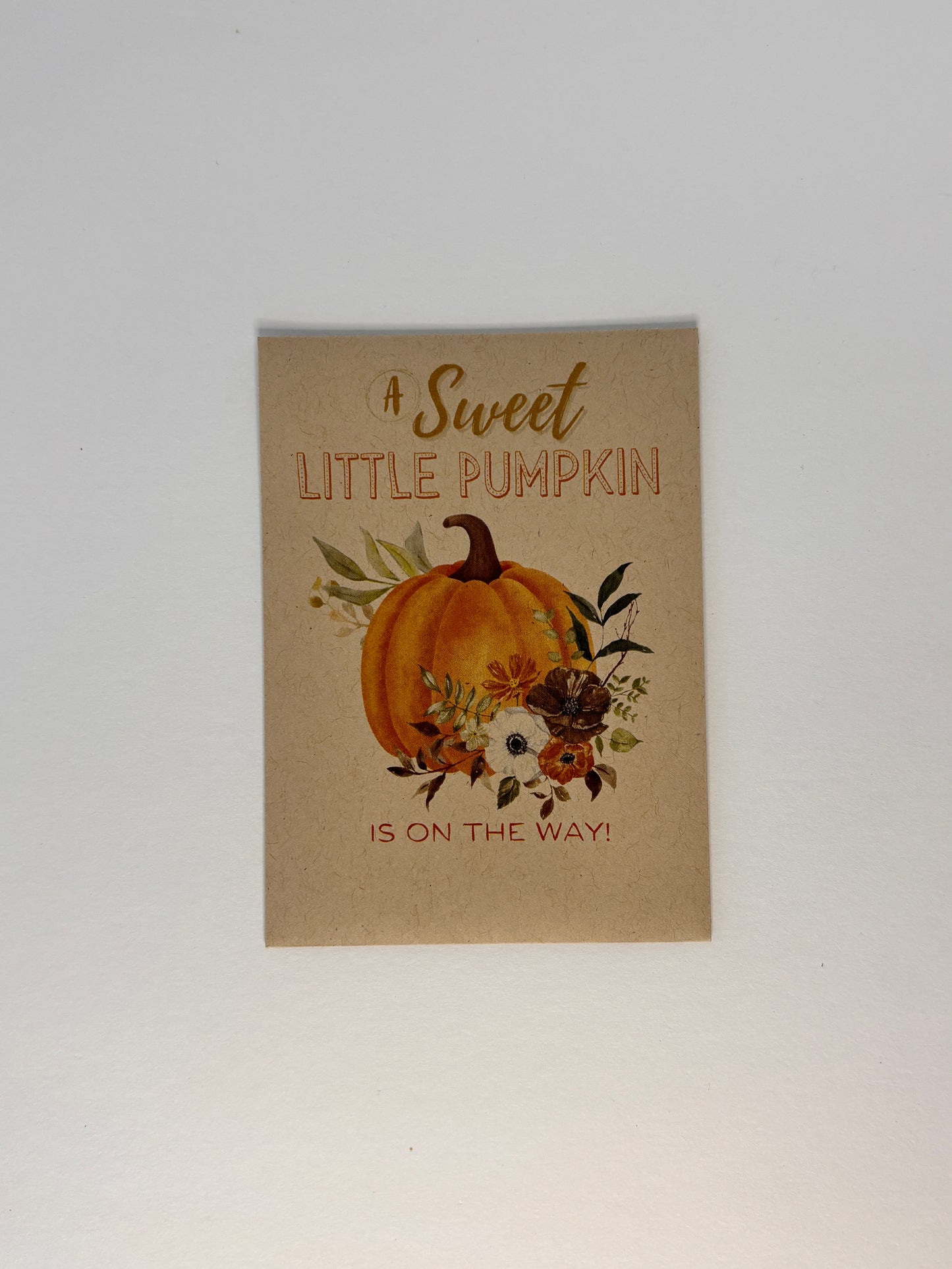 Sweet Little Pumpkin Orange Baby Shower Favor
