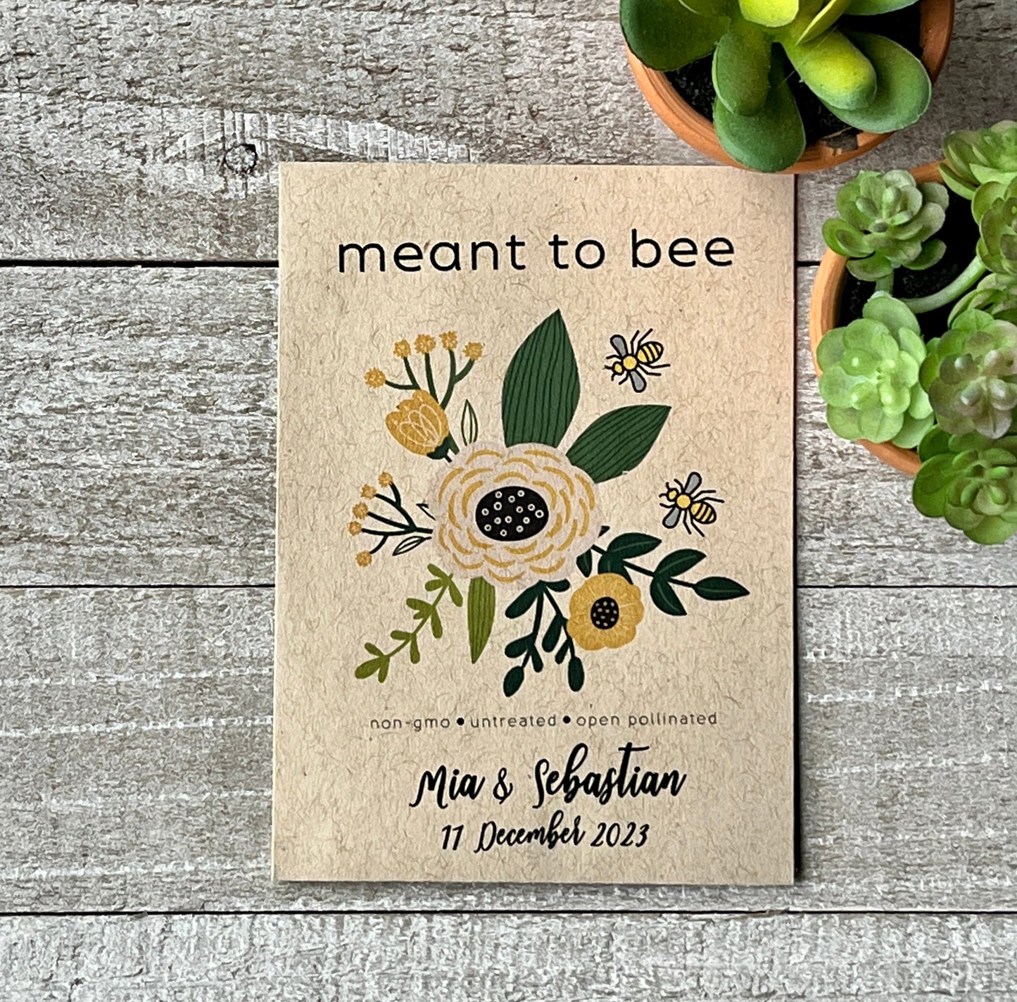 Meant To Bee Wildflower Seed Packet