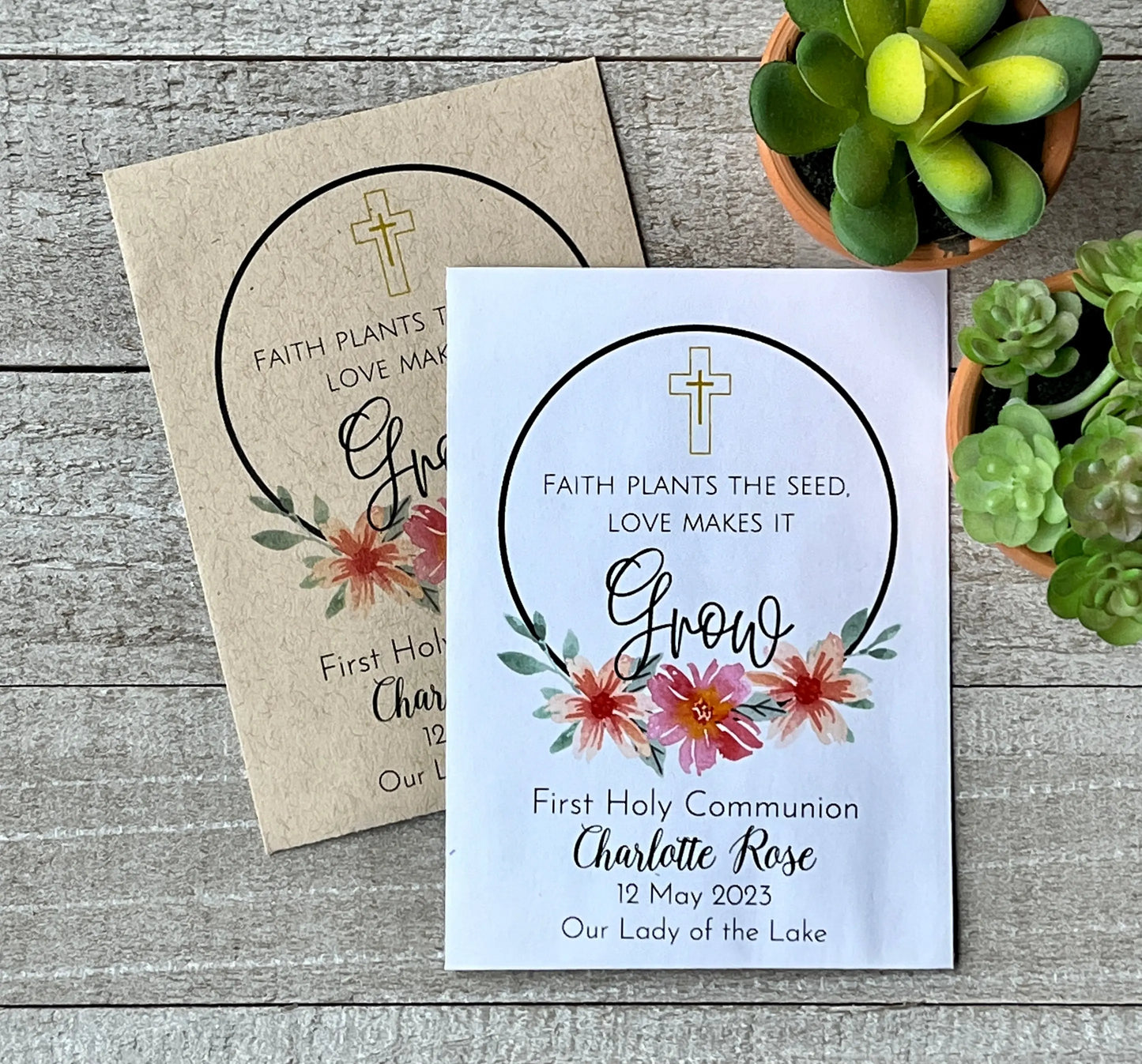 flower of the holy spirit seeds First Holy Communion Wildflower Seed Favor