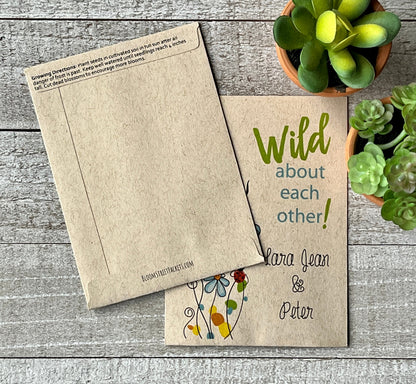Wild About You Wildflower Seed Favor