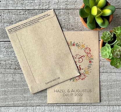 Pastel Mr. & Mrs. Wedding Seed Favor