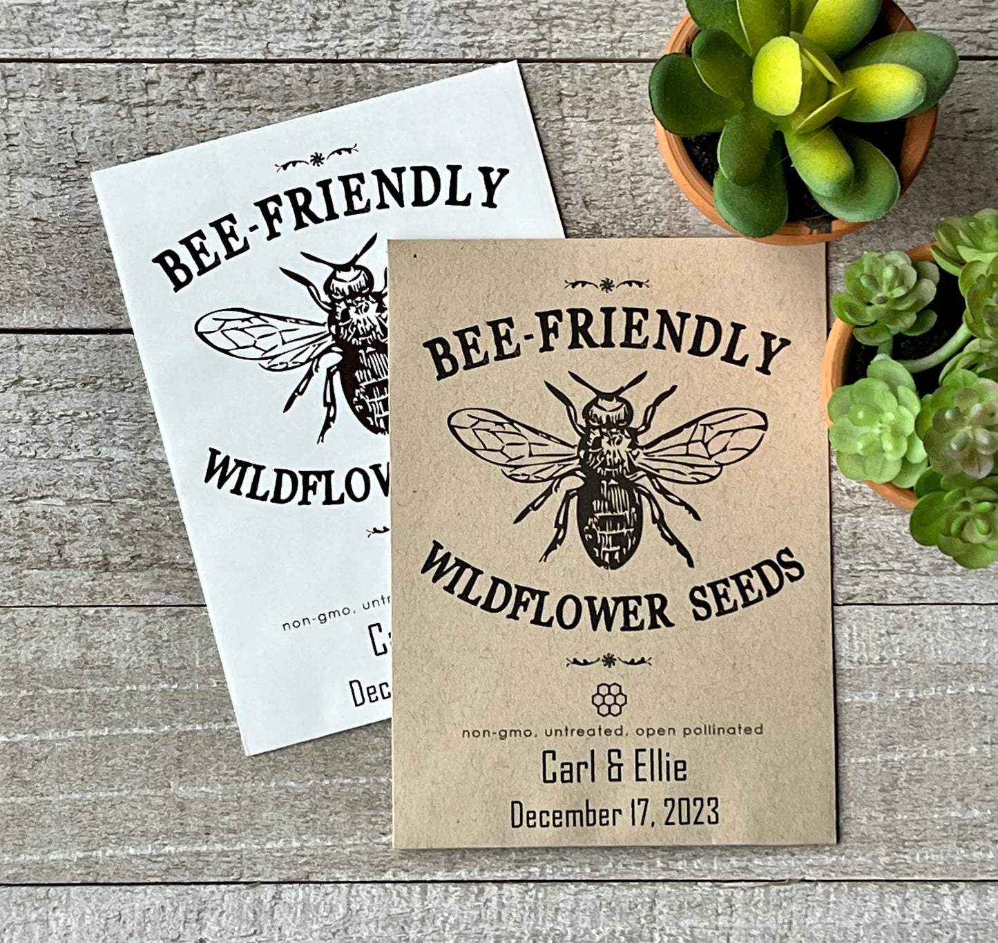 free wildflower seed packets Bee-Friendly Wildflower Seed Favor