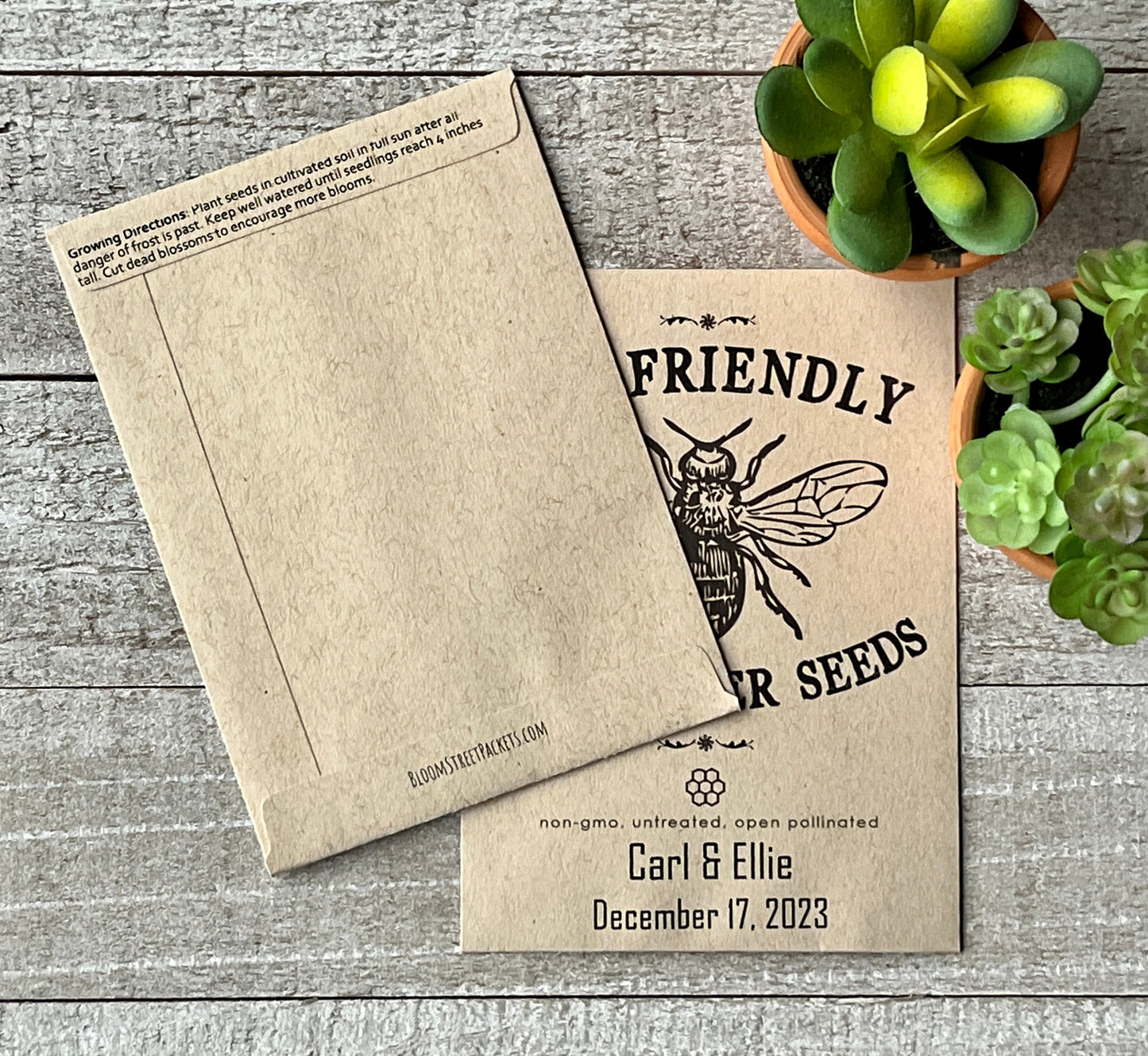 wildflower seed packets bulk Bee-Friendly Wildflower Seed Favor