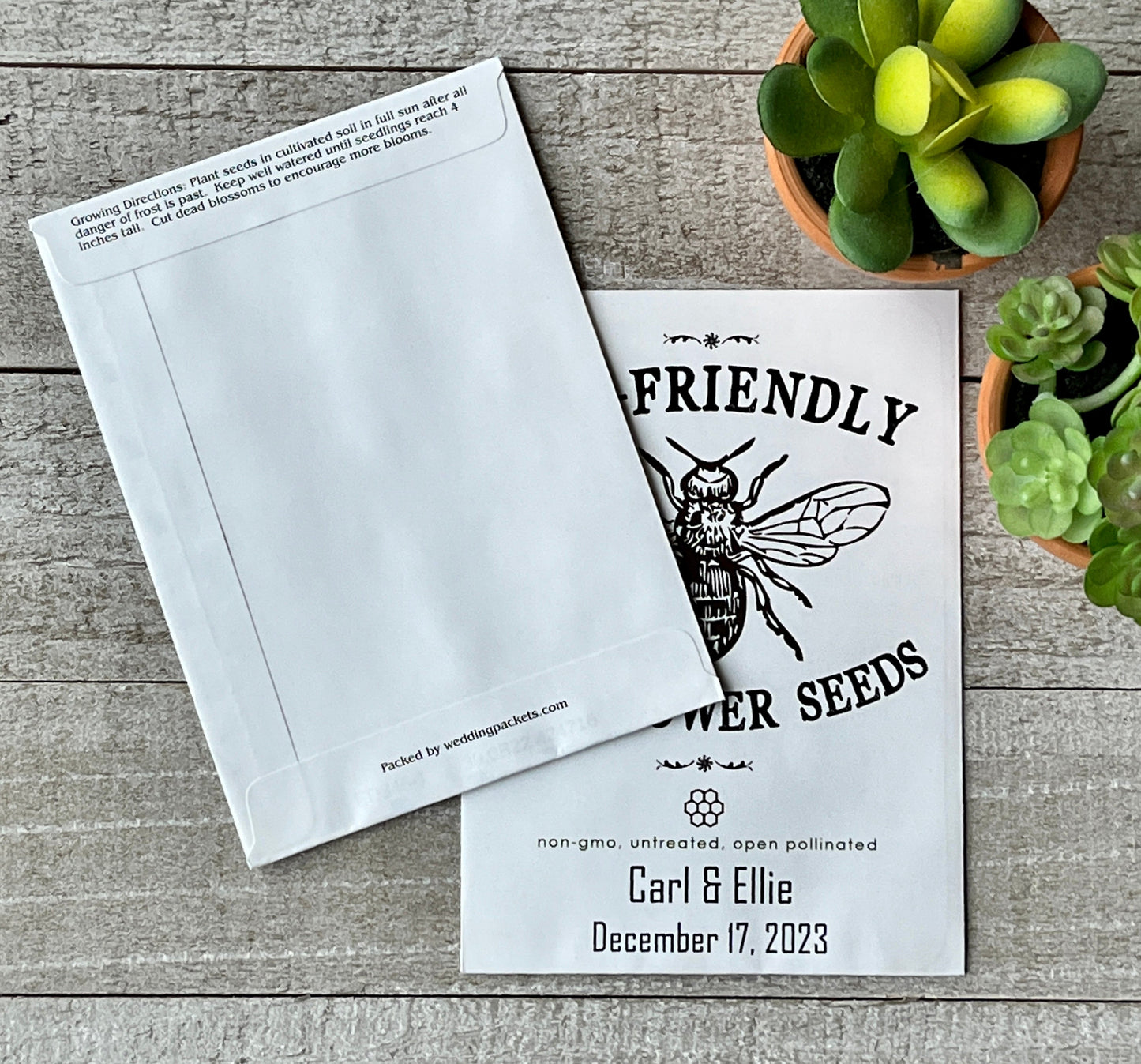 wild flower seed packets bulk Bee-Friendly Wildflower Seed Favor