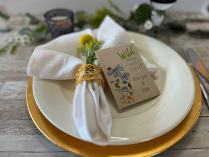 Wild About You Wildflower Seed Favor