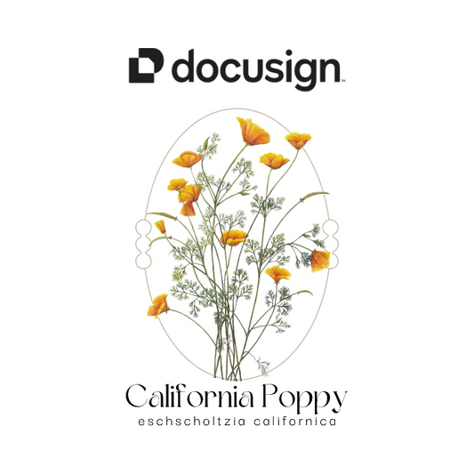 Romantic California Poppy Seed Packet