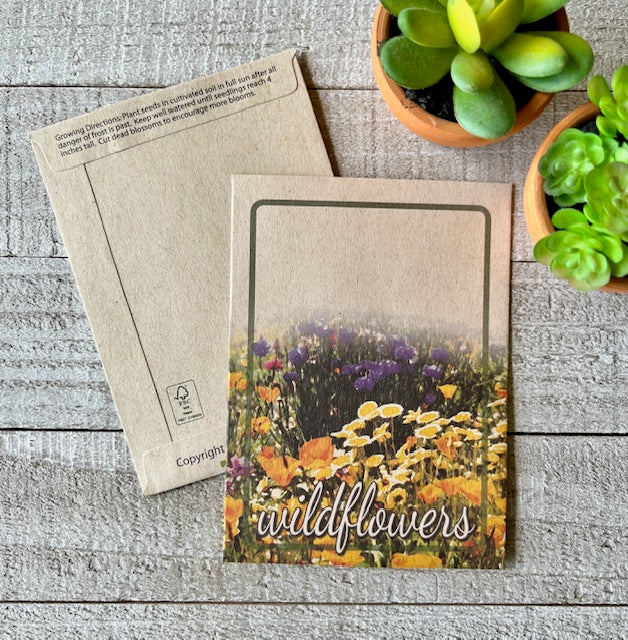 wedding flower seed packets Wedding Seed Favor with Wildflowers Earth Friendly – Bloom Street Packets